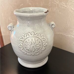 MudPie Decorative Flower Pottery Vase - New